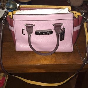 Purple Coach Blake bag